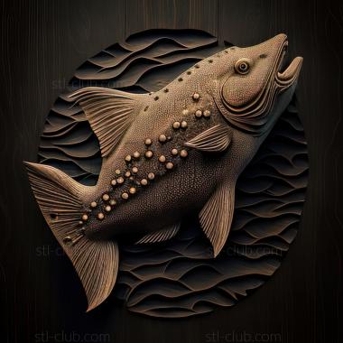 3D model st Speckled catfish fish (STL)